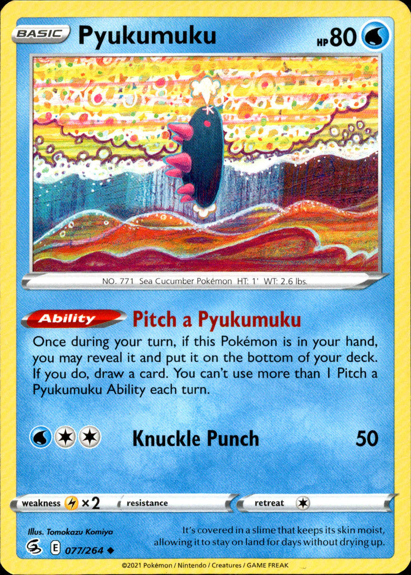 Pyukumuku - 077/264 - Fusion Strike - Card Cavern