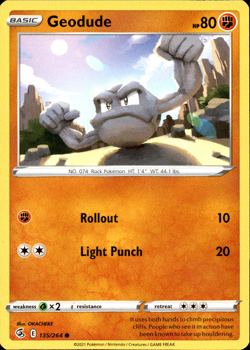 Geodude - 135/264 - Fusion Strike - Card Cavern