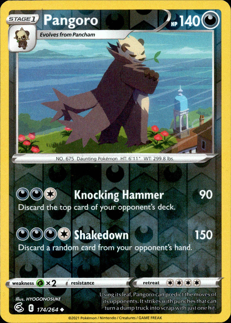 Pangoro - 174/264 - Fusion Strike - Reverse Holo - Card Cavern