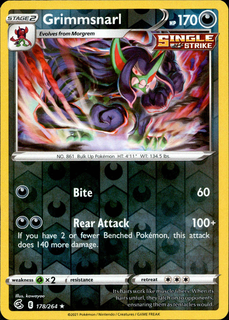 Grimmsnarl - 178/264 - Fusion Strike - Reverse Holo - Card Cavern