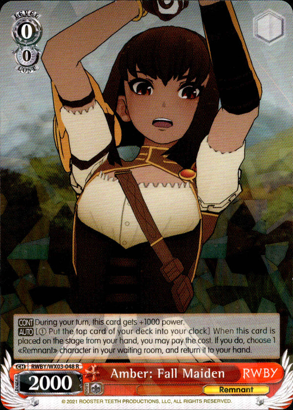 Amber: Fall Maiden - RWBY/WX03-048 - RWBY - Card Cavern