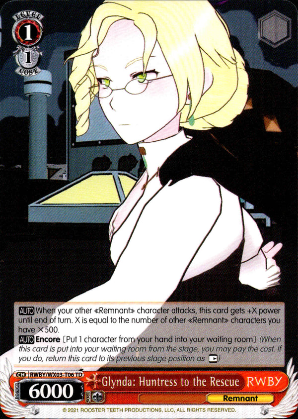 Glynda: Huntress to the Rescue - RWBY/WX03-T06 - RWBY - Card Cavern