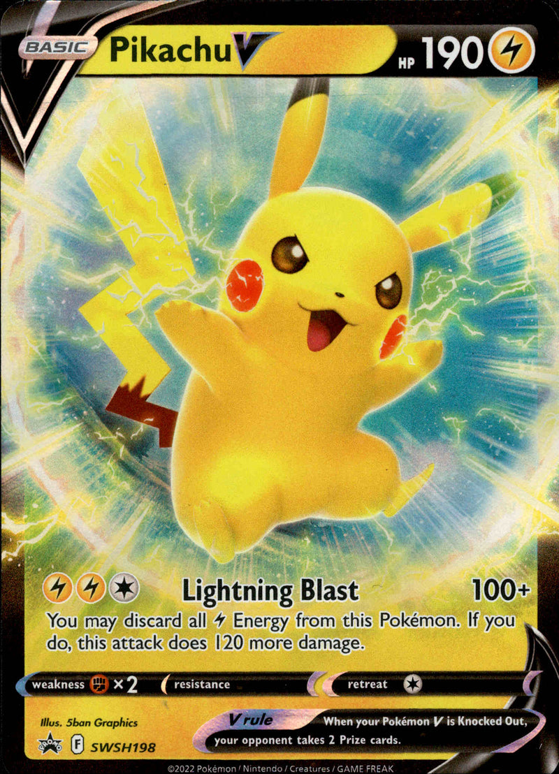 Pikachu V - SWSH198 - Sword & Shield Promo - Card Cavern