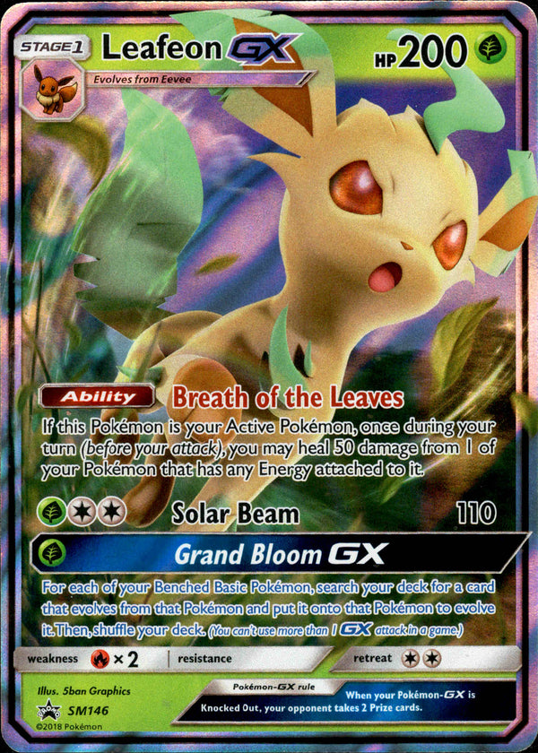 Leafeon GX - SM146 - Sun & Moon Promo - Card Cavern