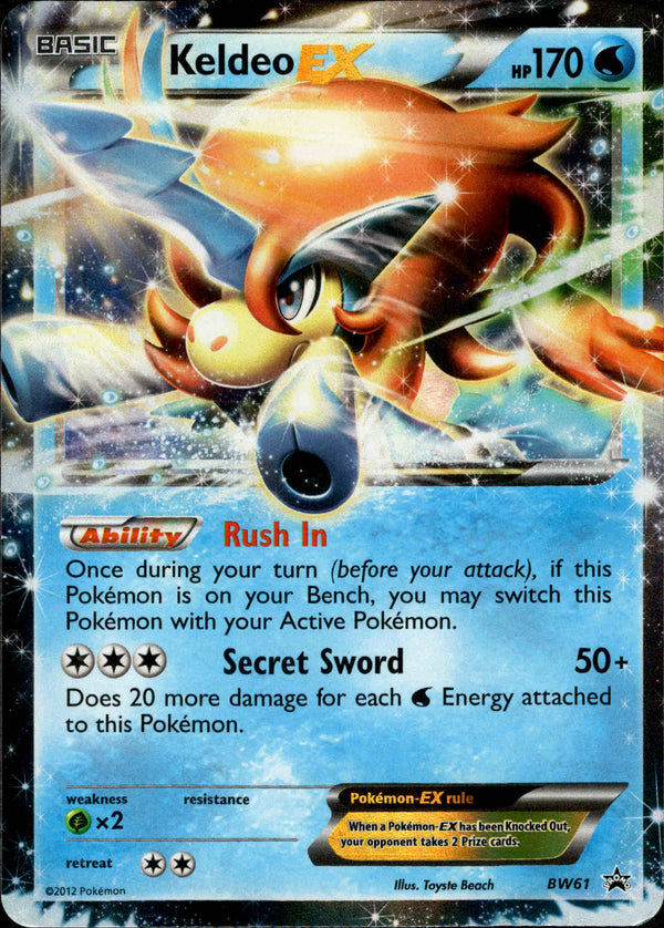 Keldeo EX - BW61 - Black and White Promo - Card Cavern