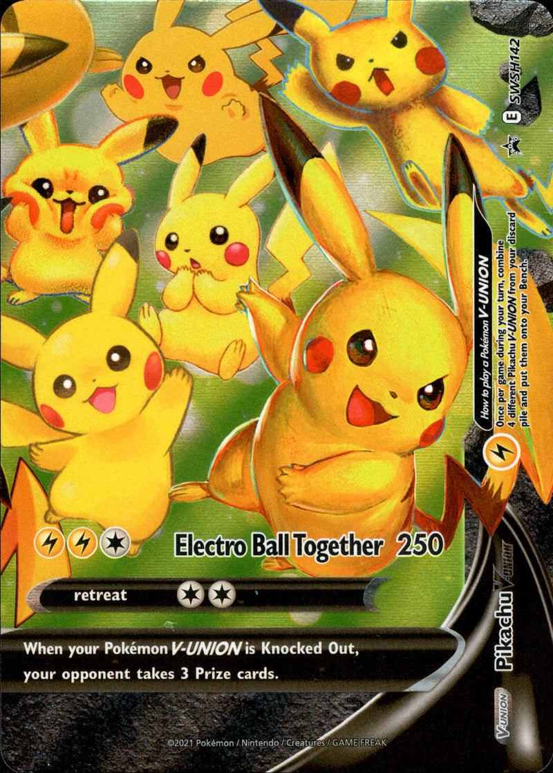 Pikachu V-Union (BOTTOM RIGHTT) - SWSH142 - Sword & Shield Promo - Card Cavern