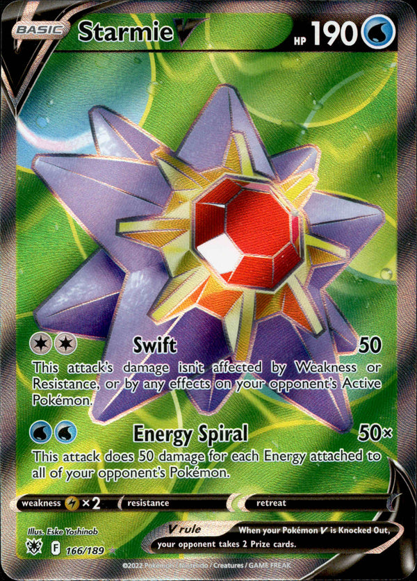 Starmie V Full Art - 166/189 - Astral Radiance - Card Cavern