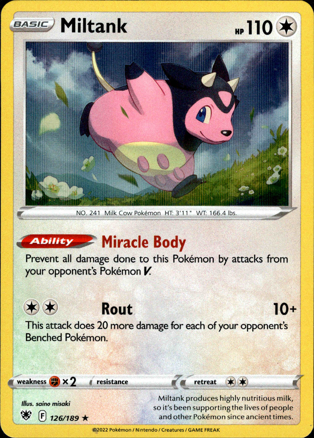 Miltank - 126/189 - Astral Radiance - Holo – Card Cavern Trading Cards, LLC