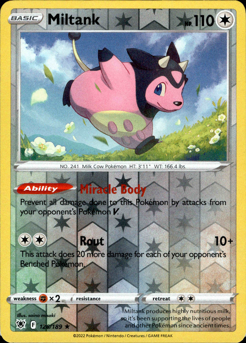 Miltank - 126/189 - Astral Radiance - Reverse Holo – Card Cavern ...