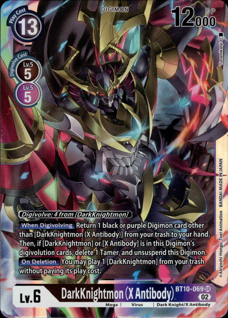 DarkKnightmon (X Antibody) - BT10-069 SR - Xros Encounter - Foil - Card Cavern