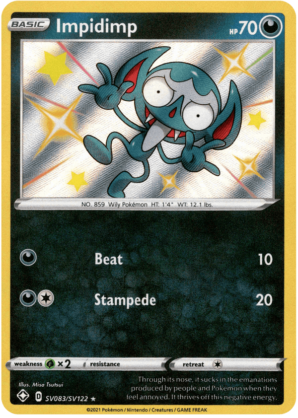 Impidimp - SV083/SV122 - Shining Fates - Holo - Card Cavern