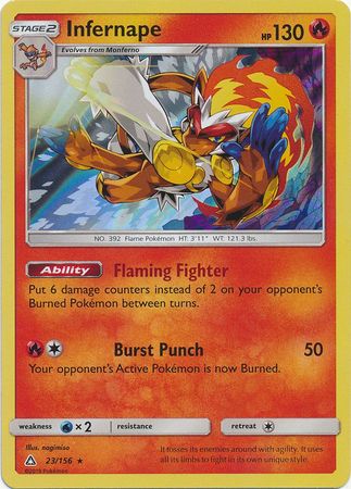 Infernape - 23/156 - Ultra Prism - Card Cavern