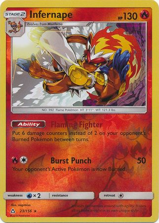 Infernape - 23/156 - Ultra Prism - Reverse Holo - Card Cavern