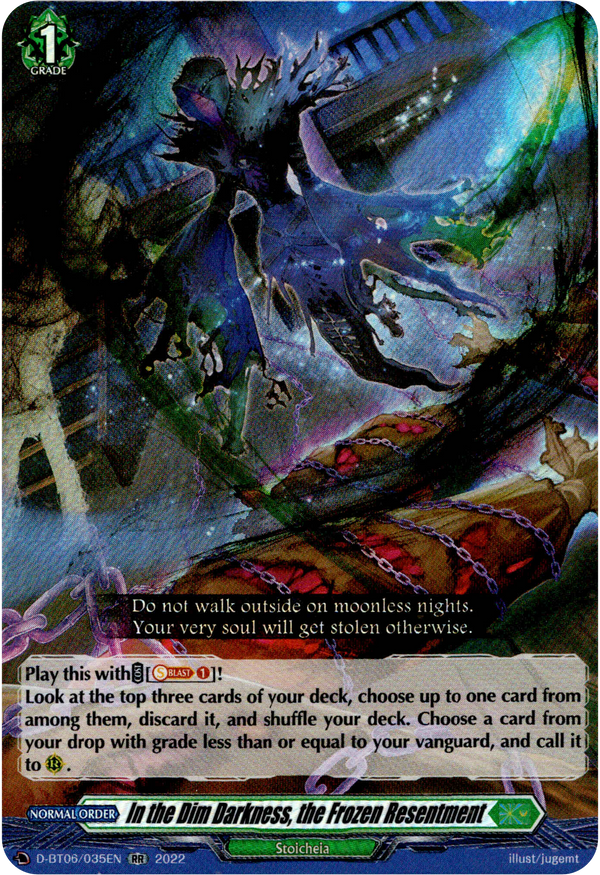 In the Dim Darkness, the Frozen Resentment - D-BT06/035EN - Blazing Dragon Reborn - Card Cavern