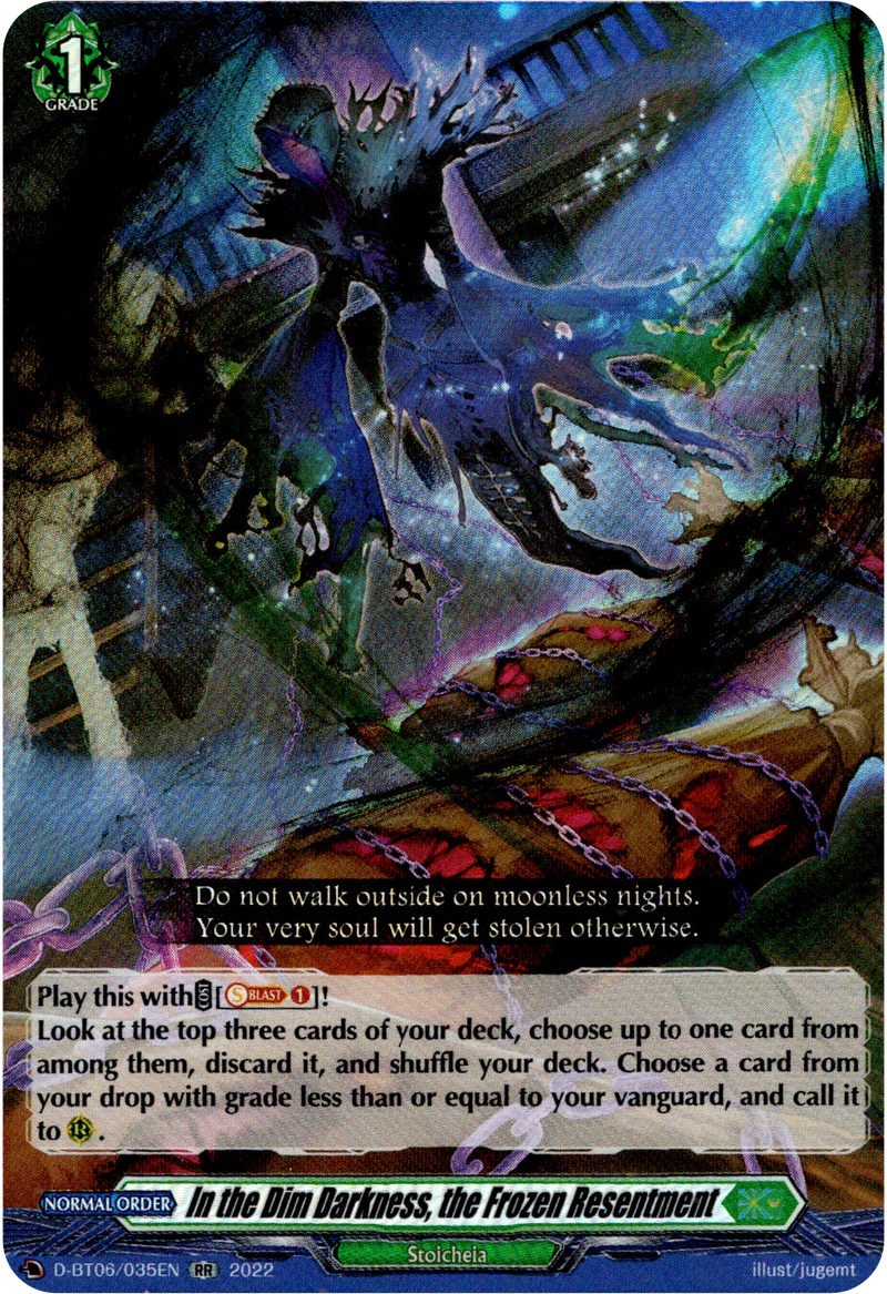 In the Dim Darkness, the Frozen Resentment - D-BT06/035EN - Blazing Dragon Reborn - Card Cavern