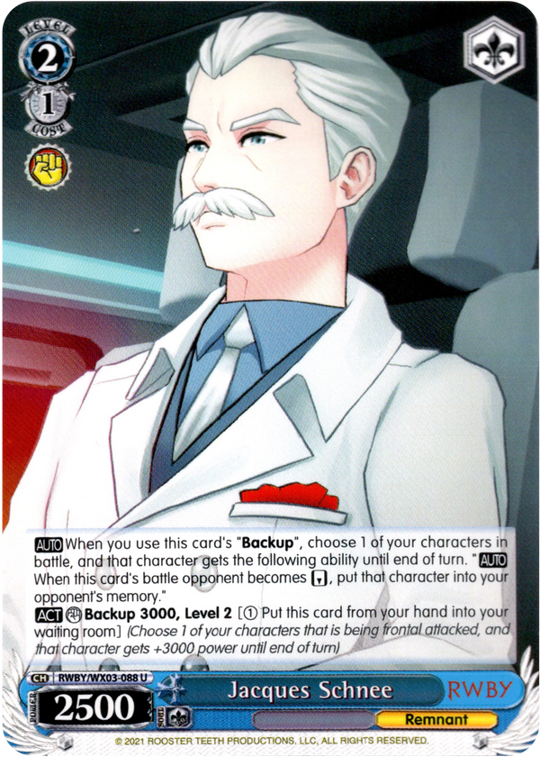 Jacques Schnee - RWBY/WX03-088 - RWBY - Card Cavern