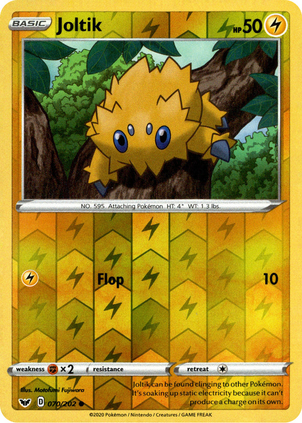 Joltik - 70/202 - Sword & Shield - Reverse Holo - Card Cavern