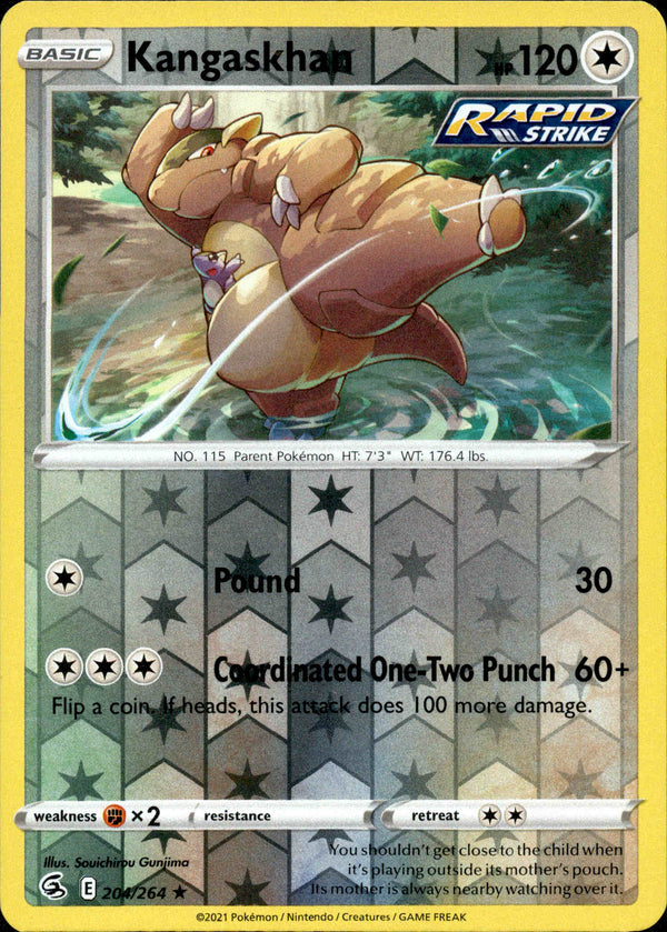 Kangaskhan - 204/264 - Fusion Strike - Reverse Holo - Card Cavern