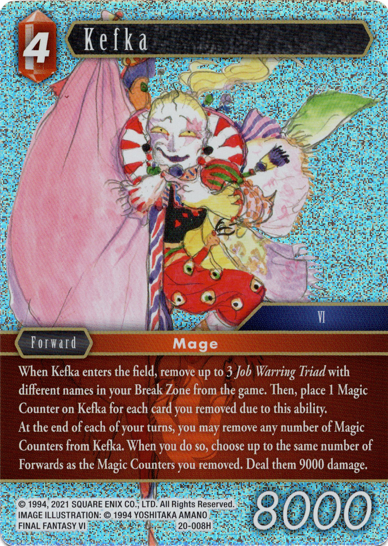 Kefka - 20-008H - Dawn of Heroes - Foil - Card Cavern