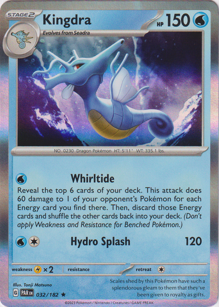 Kingdra - 032/182 - Paradox Rift - Holo - Card Cavern