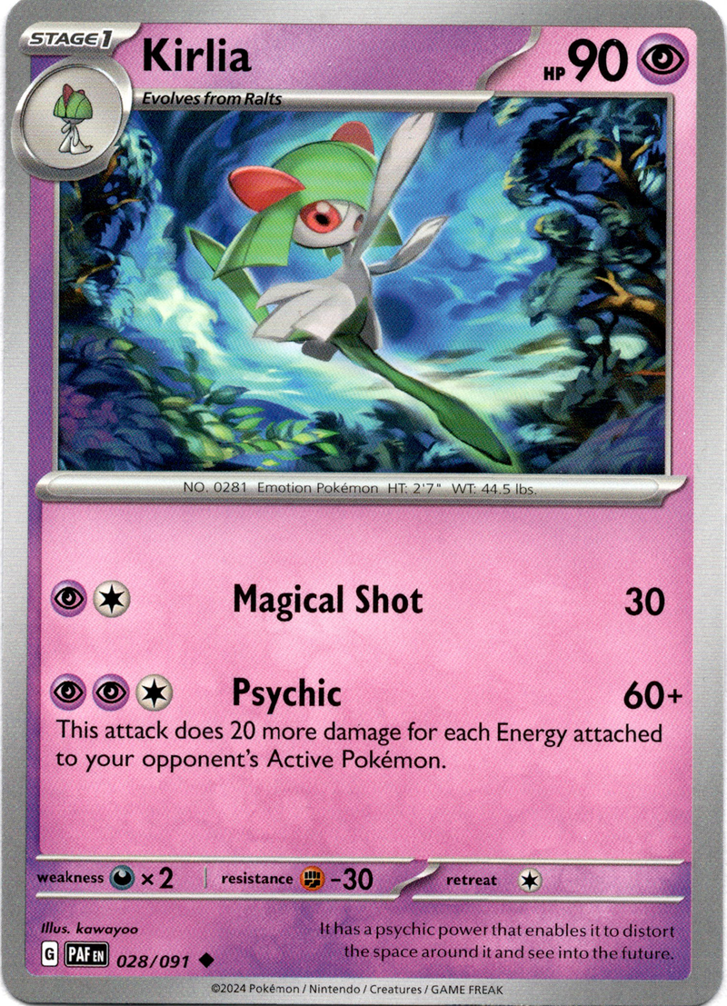 Kirlia - 028/091 - Paldean Fates - Card Cavern