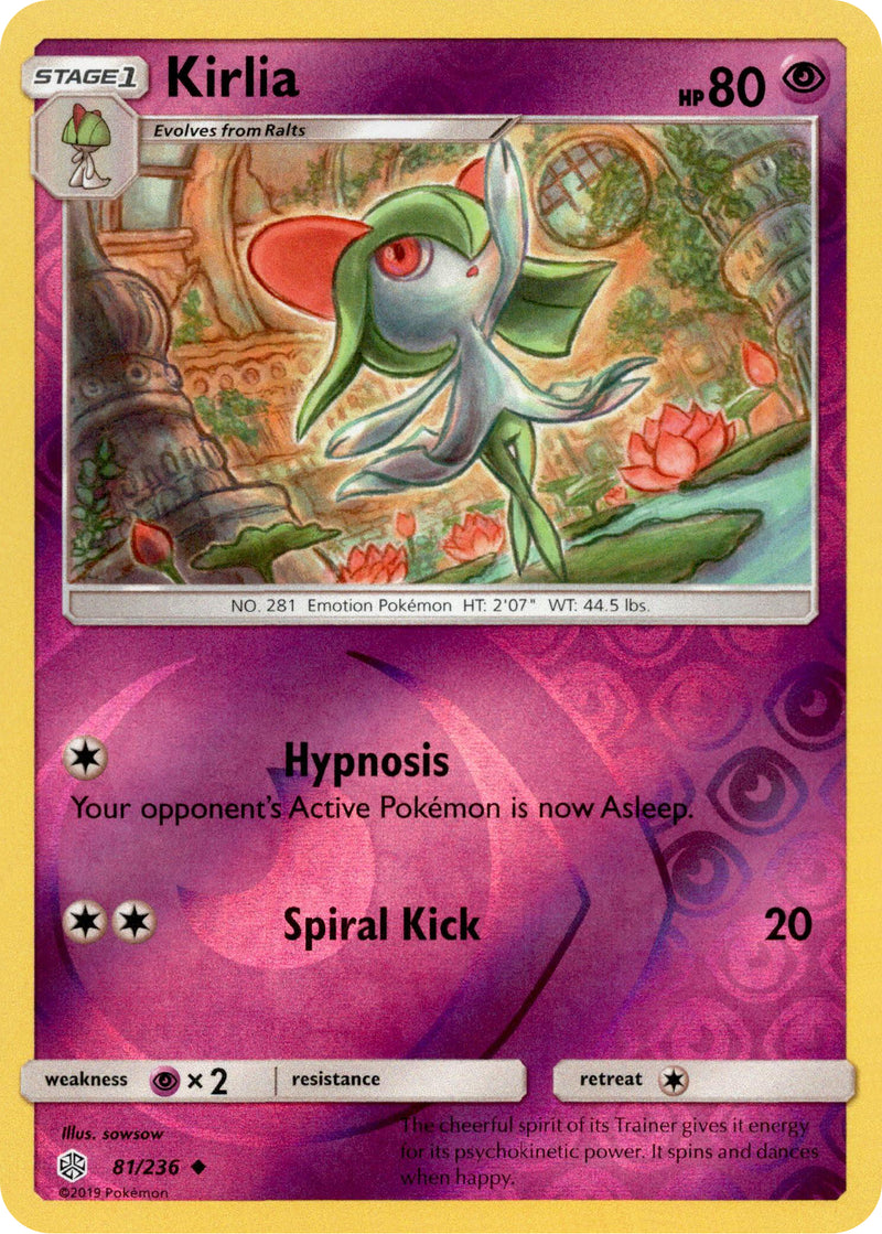 Kirlia - 81/236 - Cosmic Eclipse - Reverse Holo - Card Cavern