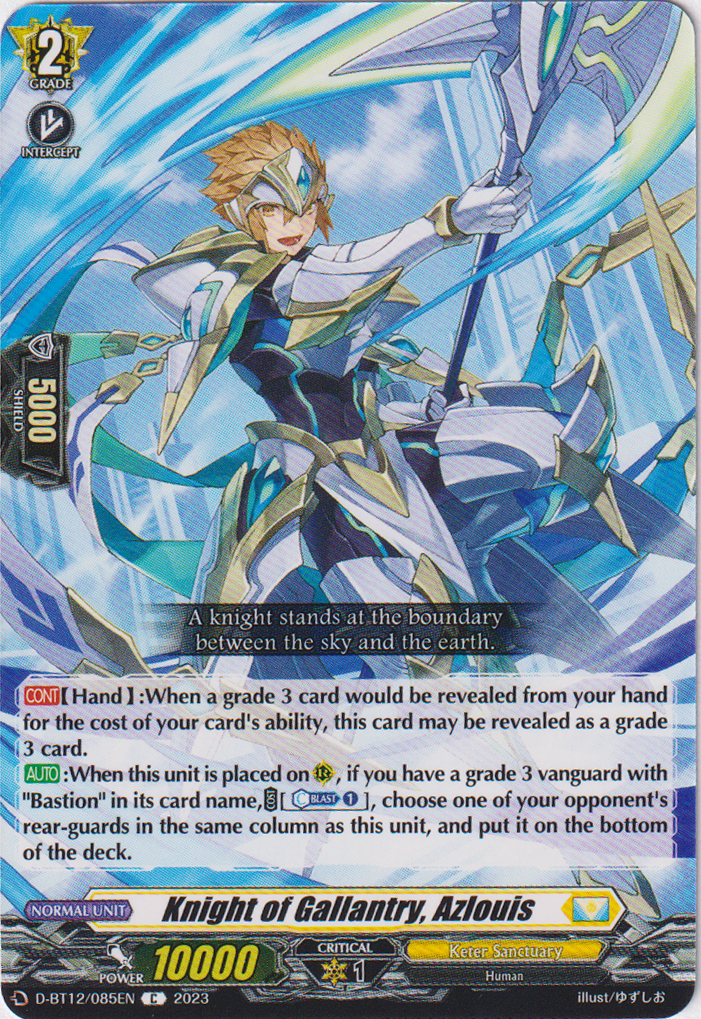 Knight of Gallantry, Azlouis - D-BT12/085EN - Evenfall Onslaught - Card Cavern