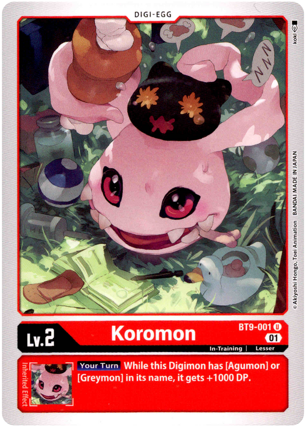 Koromon - BT9-001 U - X Record - Card Cavern