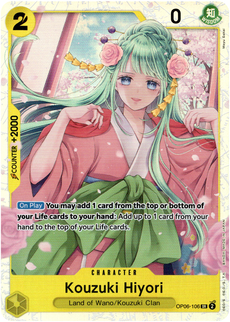 Kouzuki Hiyori - OP06-106SR - Wings of the Captain - Foil - Card Cavern