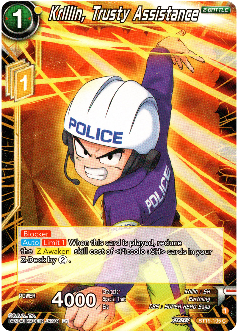 Krillin, Trusty Assistance - BT19-105 - Fighter's Ambition - Card Cavern