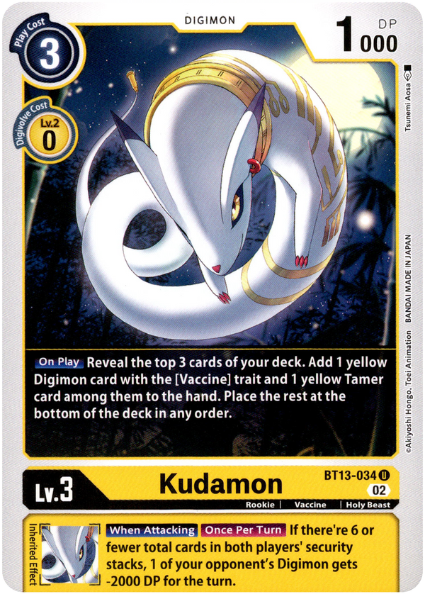 Kudamon - BT13-034 U - Versus Royal Knight - Card Cavern