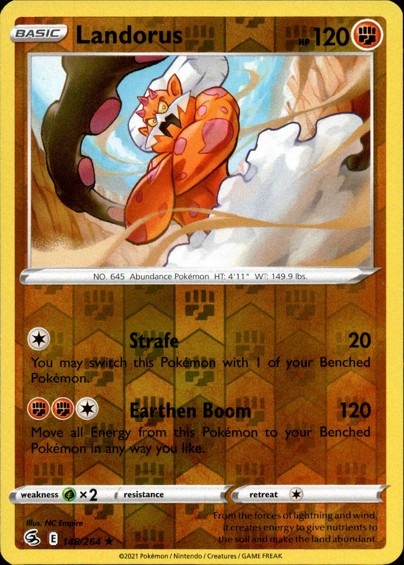 Landorus - 148/264 - Fusion Strike - Reverse Holo - Card Cavern