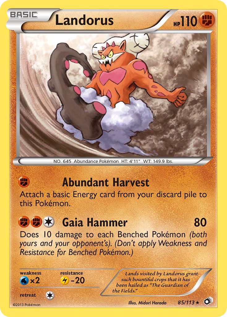 Landorus - 85/113 - Legendary Treasures - Holo - Card Cavern