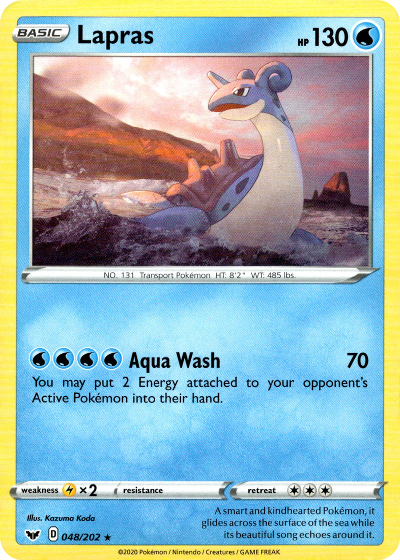 Lapras - 48/202 - Sword & Shield - Card Cavern