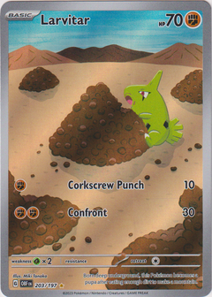 Larvitar - 203/197 - Obsidian Flames - Holo - Card Cavern