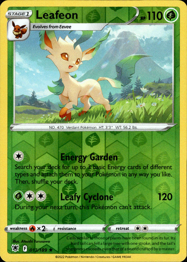 Leafeon - 013/189 - Astral Radiance - Reverse Holo - Card Cavern