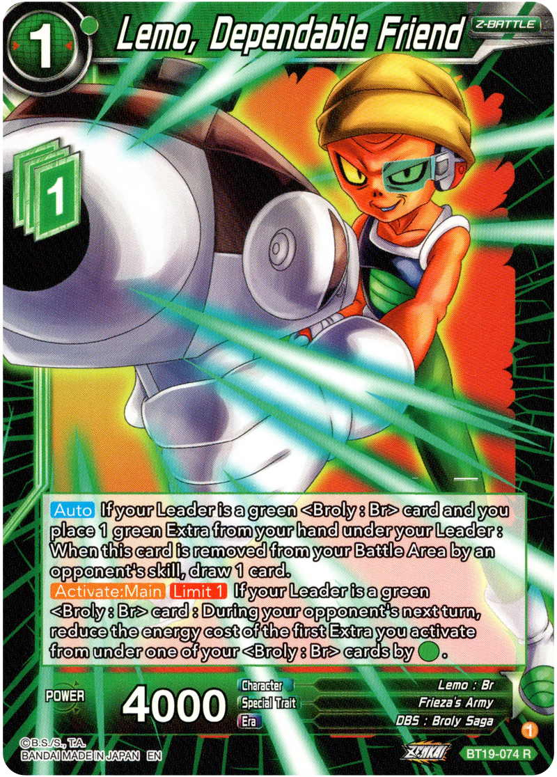 Lemo, Dependable Friend - BT19-074 - Fighter's Ambition - Card Cavern