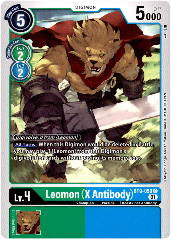 Leomon (X Antibody) - BT9-050 C - X Record - Card Cavern