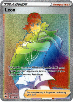 Leon Hyper Rare - 195/185 - Vivid Voltage - Card Cavern