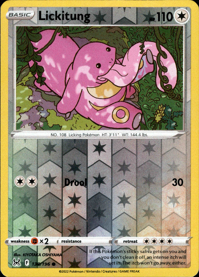 Lickitung - 138/196 - Lost Origin - Reverse Holo - Card Cavern