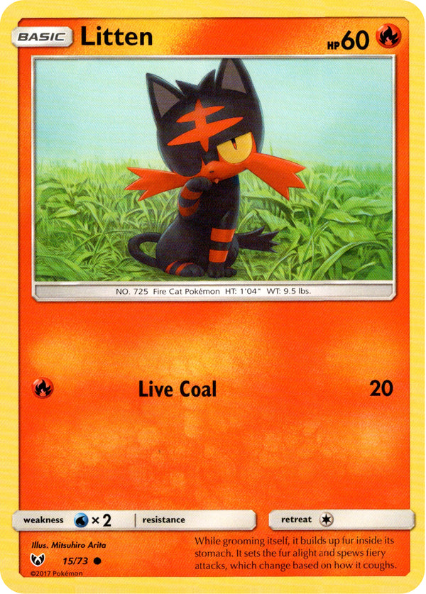 Litten - 15/73 - Shining Legends - Card Cavern