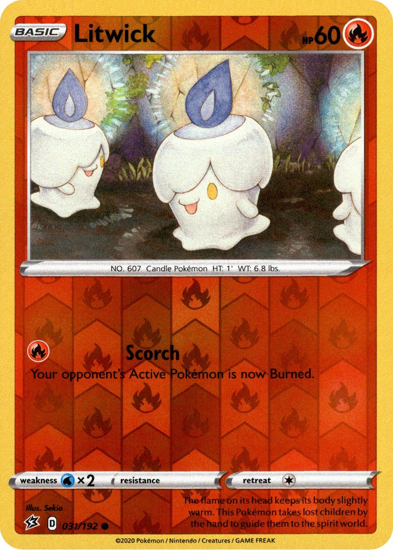 Litwick - 31/192 - Rebel Clash - Reverse Holo - Card Cavern