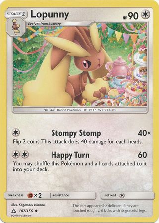 Lopunny - 107/156 - Ultra Prism - Card Cavern