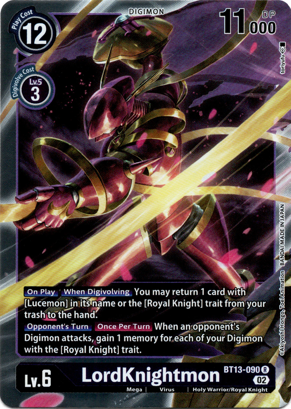 LordKnightmon - BT13-090 R - Versus Royal Knight - Foil - Card Cavern