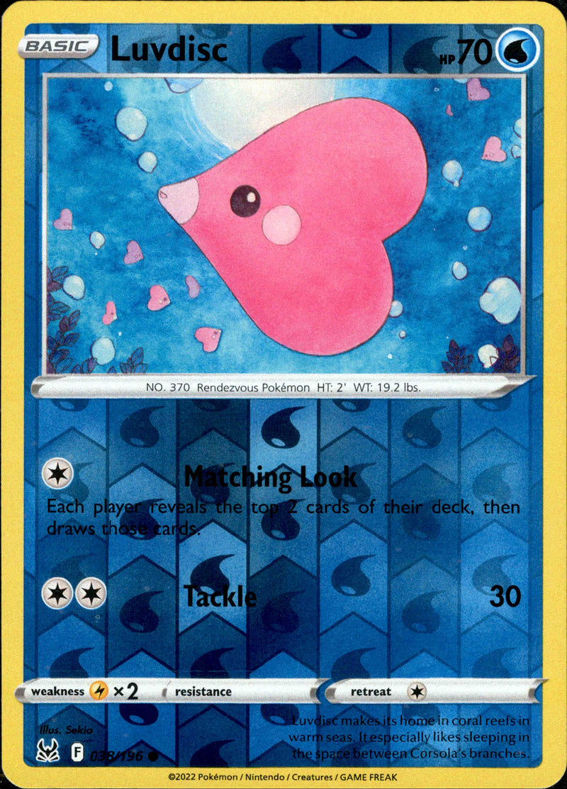 Luvdisc - 038/196 - Lost Origin - Reverse Holo - Card Cavern