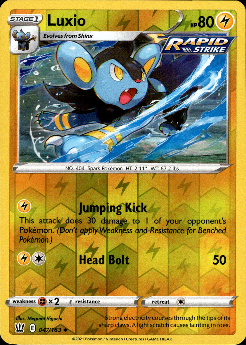 Luxio - 047/163 - Battle Styles - Reverse Holo - Card Cavern