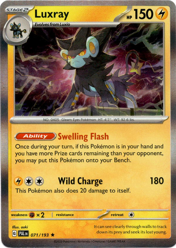 Luxray - 071/193 - Paldea Evolved - Holo - Card Cavern