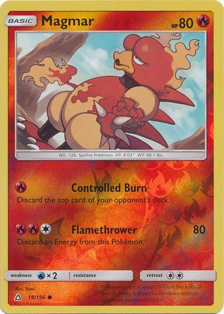 Magmar - 18/156 - Ultra Prism - Reverse Holo - Card Cavern