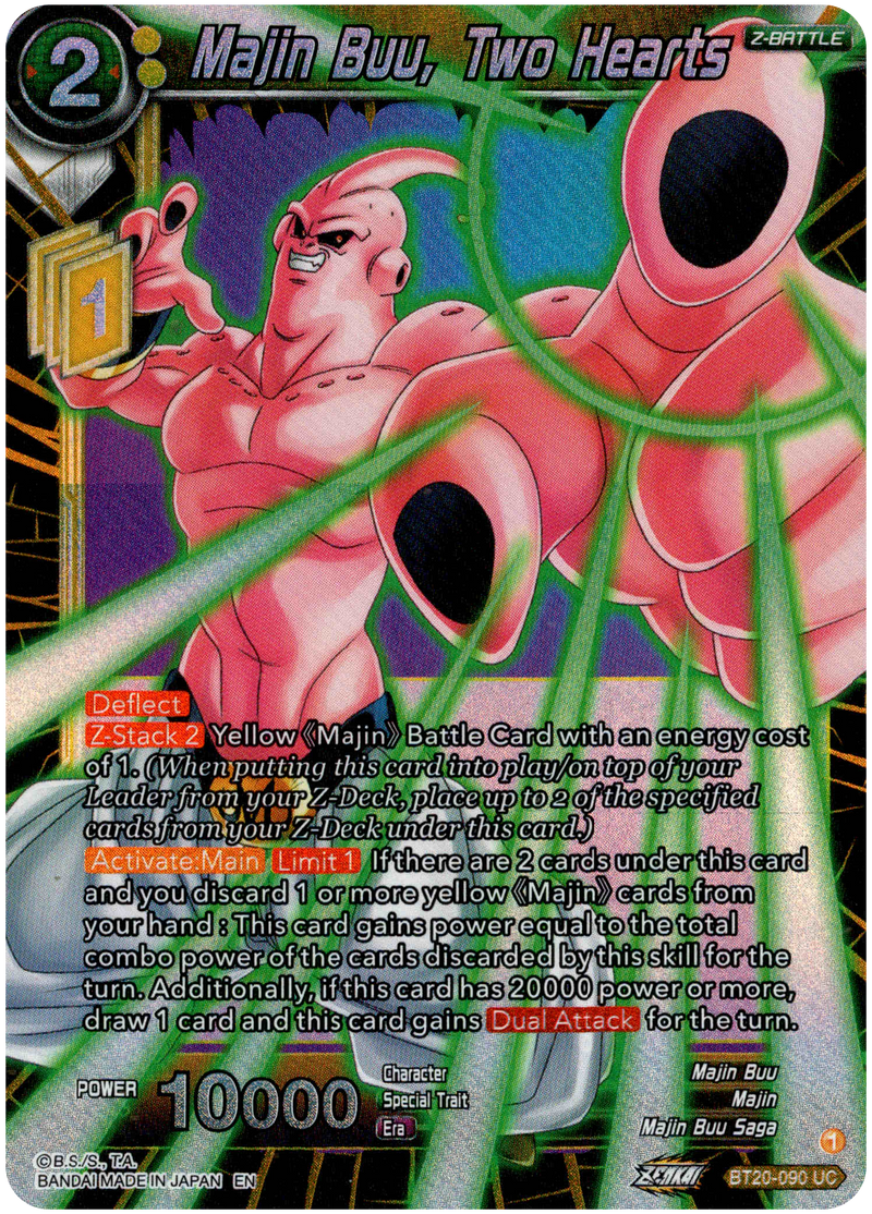 Majin Buu, Two Hearts - BT20-090 UC - Power Absorbed - Foil - Card Cavern