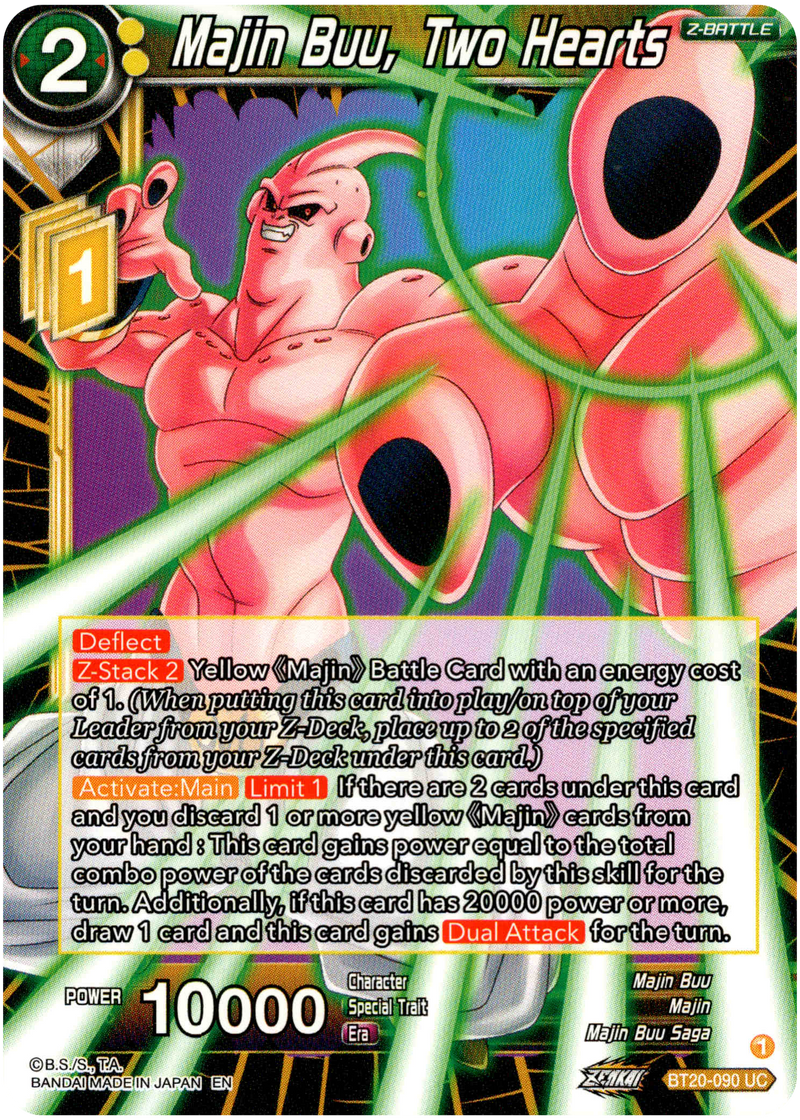 Majin Buu, Two Hearts - BT20-090 UC - Power Absorbed - Card Cavern